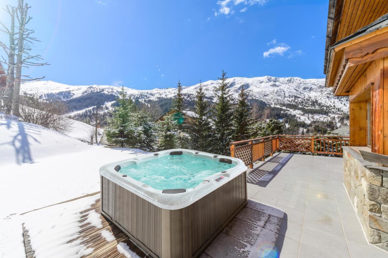 Chalet Himalaya , 10 Person Chalet With 5 Ensuite Bedrooms And Outdoor Jacuzzi In Meribel Centre Екстер'єр фото
